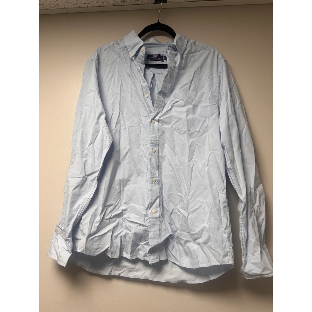 Vineyard Vines Men's Blue Button Up Shirt‎ Size Medium